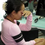 Donatella Panayiotou Donatella Panayiotou in make-up