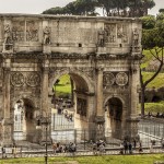 Arch of Constantine from the Colosseum